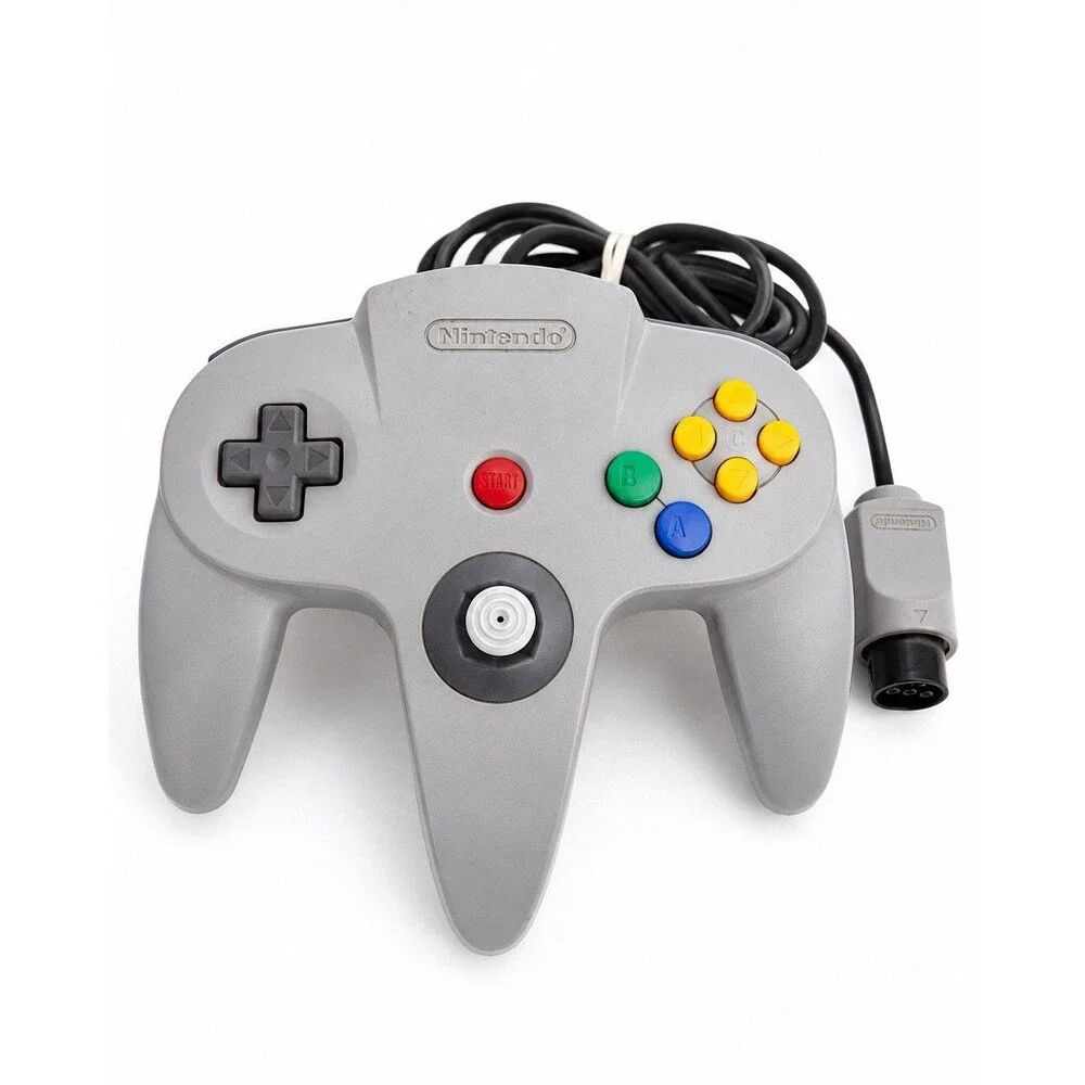 OEM Nintendo 64 N64 Gray Controller Original Genuine Tested NUS-005 Gray